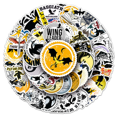 50张贴纸fourthwing防水装饰