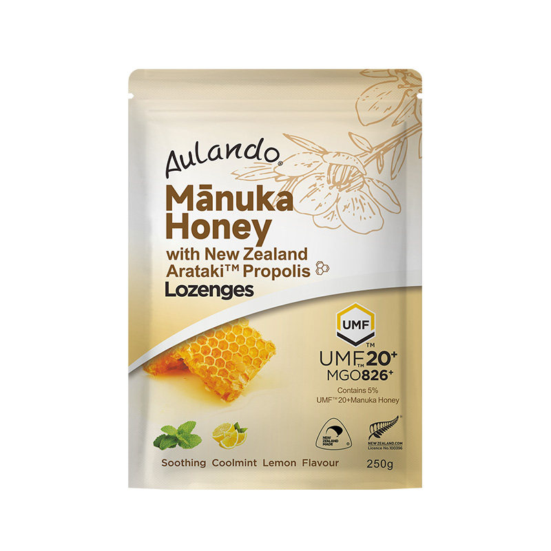 Aulando麦卢卡UMF20+蜂蜜润喉糖