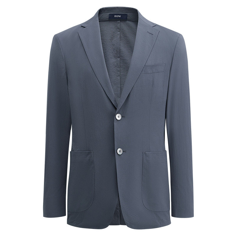 BONI/堡尼春夏新品西服便装商务休闲西装净色修身西裤男QR269081B