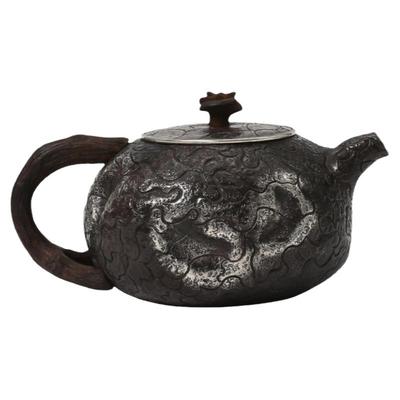 一张打银壶李金柱原创纯手工银壶