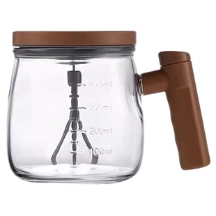 2025新款全自动搅拌杯电动充电玻璃带刻度便携懒人豆浆奶粉搅拌杯