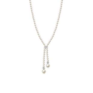 AJIDOU阿吉豆项链女施家珍珠串珠链轻奢小众秋冬毛衣链高级感配饰