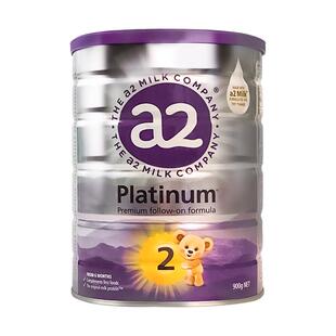 a2奶粉2段进口紫白金较大婴儿配方奶粉适用6-12月宝宝试用装400g