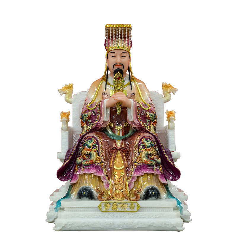 四御大帝神像紫薇长生大帝汉白玉