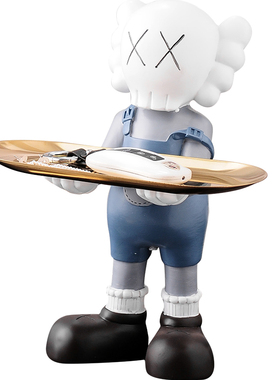 轻奢客厅玄关柜放钥匙收纳托盘暴力熊大摆件家居高档装饰品办公桌