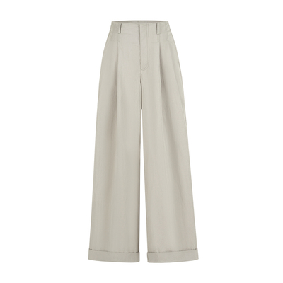 indicia标记商场同款25秋新款韩版高腰卷边宽松休闲裤F2A5KZ050N