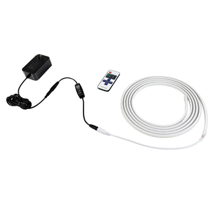 金黄暖光鱼缸专用氛围灯带免安装自粘定时开关灯高级防水24v造景