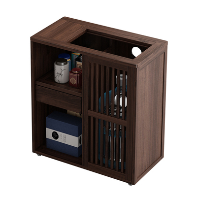 实木家用小茶台烧水壶一体茶水柜