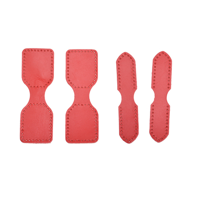 真皮背带头挂耳搭扣连接皮