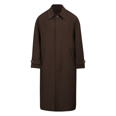 双面纯羊毛男女同款长款大衣