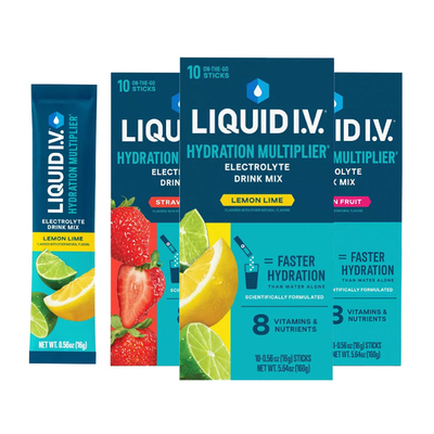 Liquid IV电解质冲剂 液体维生素B速溶冲饮 功能补剂成人儿童补水