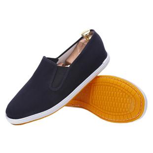 老北京布鞋男款防滑加厚绒保暖牛筋底男士软底冬季一脚蹬鞋子棉鞋