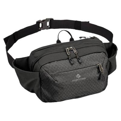 拉链拼色休闲风旅行多口袋腰包