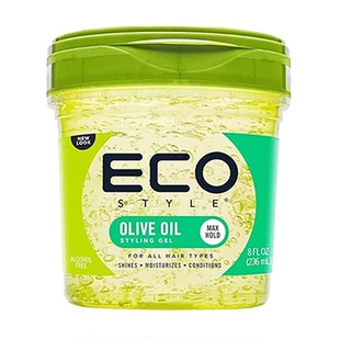 ECO啫喱gel P O Hair Styler 保湿啫喱膏橄榄油定型发胶绿藻啫喱