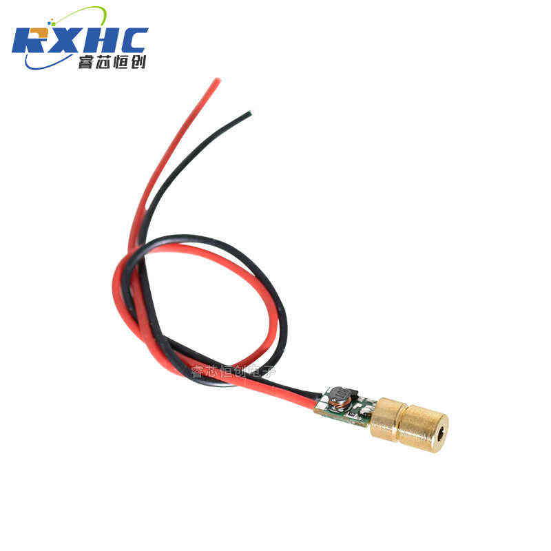 直径6MM绿色激光模组520nm绿光激光头10mW绿光点状激光定点激光器