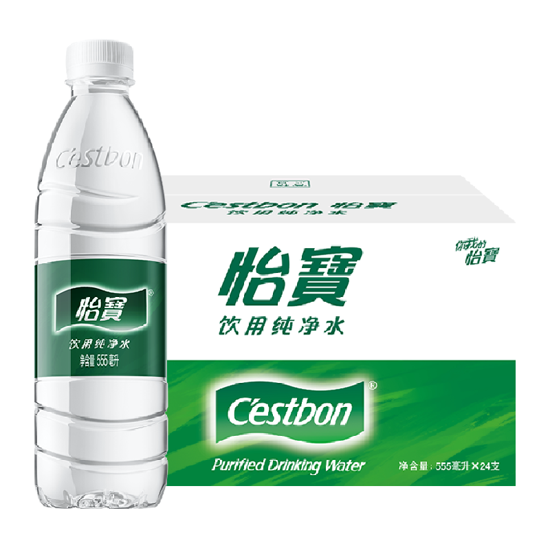 怡宝 饮用水纯净水非矿泉水 555ml 24瓶 