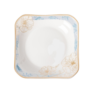 斐特丽盘子菜盘家用新款景德镇陶瓷方形餐盘高颜值菜碟子餐具组合