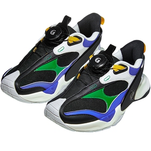 基诺浦25春新款儿童旋扣运动鞋男女童鞋中大童鞋子儿童鞋GD001