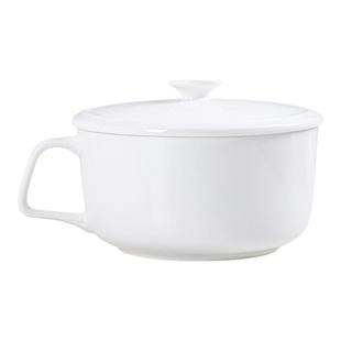 景德镇陶瓷泡面碗带盖带手柄保鲜碗方便面碗便汤碗可微波炉骨瓷碗