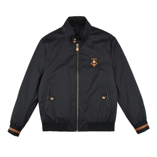 雷迪波尔男装轻薄羽绒服2024新款深秋早冬气质立领短款鸭绒外套男