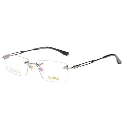 精工日本材无框方形HC1019眼镜架