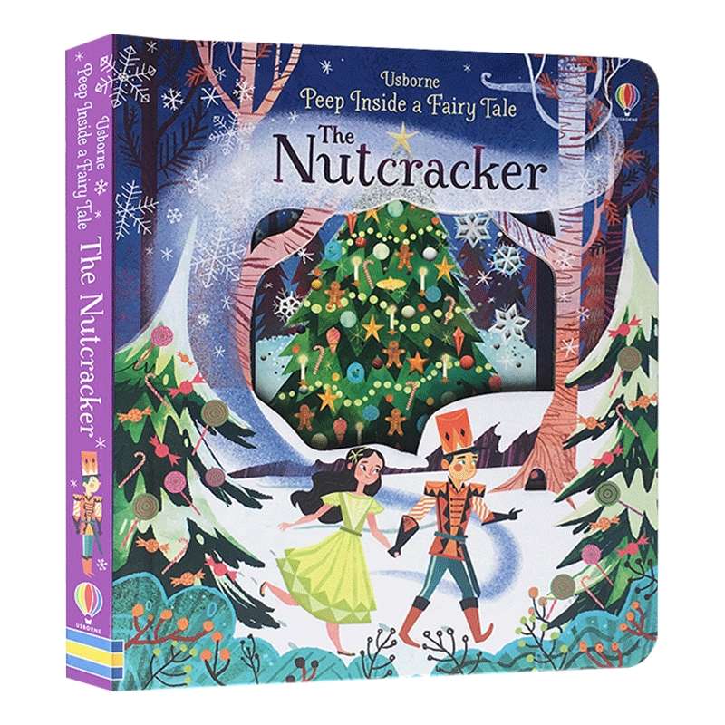 偷偷看童话系列 胡桃夹子 英文原版 Peep Inside A Fairy Tale The Nutcracker 英文版儿童英语启蒙绘本 翻翻纸板书洞洞书