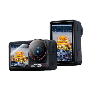 车虫适用大疆Action6钢化膜Action5pro运动相机膜Action4新款Osmo前后屏Pocket3高清AR防反光Dji全屏幕保护贴