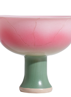 【杭州博物馆】影青釉里红高足杯文物复刻文创树脂摆件家居装饰