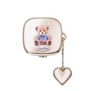 光影小熊四色眼影盘眼中卧蚕提亮珠光低饱和挂件眼影