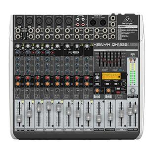 BEHRINGER/百灵达QX1222USB直播K歌专业效果12路小型调音台带声卡