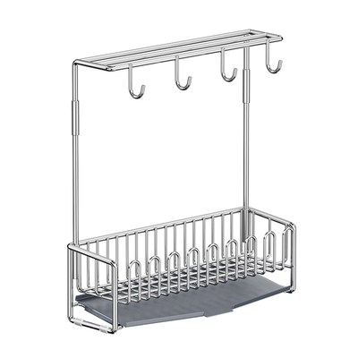 不锈钢抹布沥水架厨房置物架