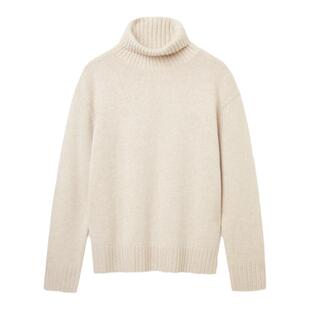 OVV秋冬热卖女装羊毛羊绒混纺可翻折高领舒适长袖针织衫