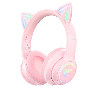 ONIKUMA主播游戏电竞头戴式蓝牙耳机猫耳朵降噪高音质可爱耳麦女