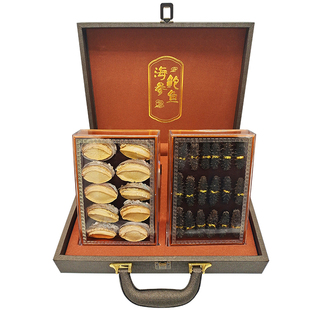 海参鲍鱼干货礼盒送长辈滋补营养品中秋节礼品干刺参大连海参刺参