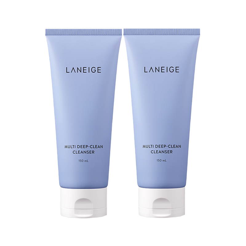 【自营】兰芝多效四合一洗面奶 150ml*2深层清洁卸妆泡沫洁面乳膏
