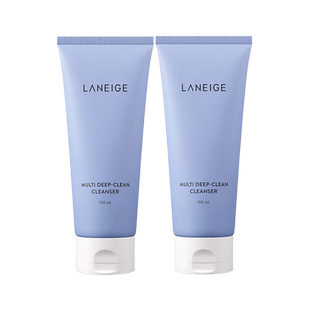 【自营】兰芝多效四合一洗面奶 150ml*2深层清洁卸妆泡沫洁面乳膏