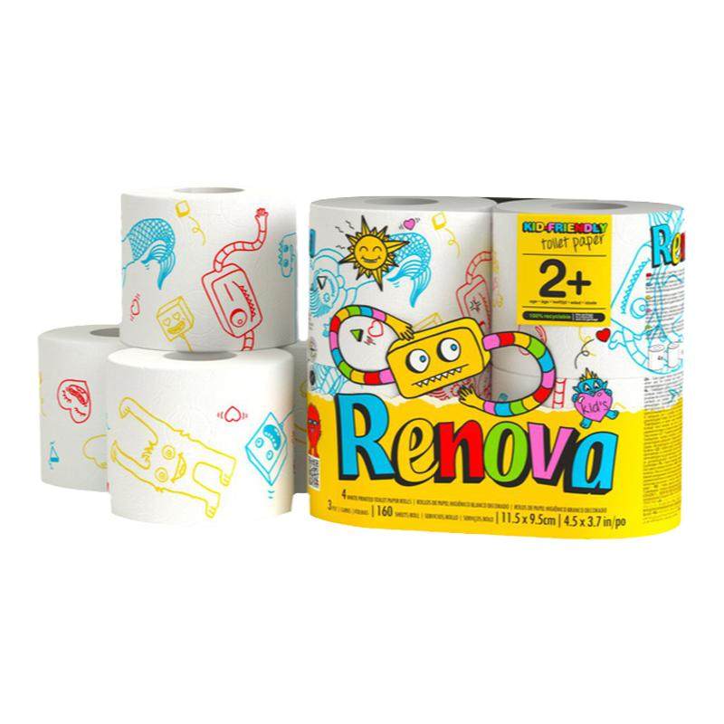 Renova ���������ڶ�ͯ����ֽ ��о��ֽ ���ò�ֽ ӡ��ֽ�� ��ֽ 4�� 26.31Ԫ