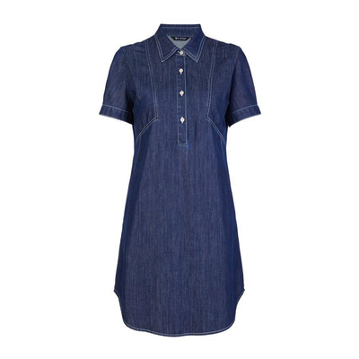 婉甸2026夏季新品经典原色丹宁女士牛仔连衣裙连体裙1252N02DX1