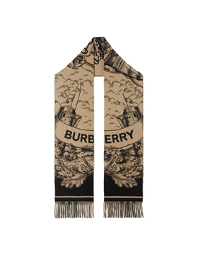 BURBERRY羊绒围巾香水礼盒双面
