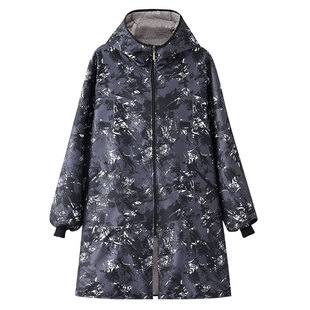 秋冬罩衣外套加绒加厚男女同款工作服御寒保暖锁温户外护衣围裙