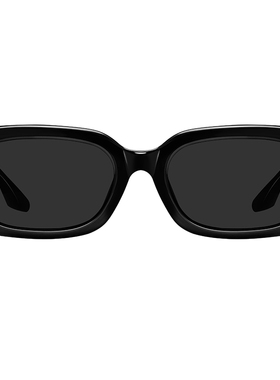 猫眼型墨镜女款复古长方形小窄框小脸专用防紫外线欧美风太阳眼镜