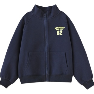 单件拍 儿童立领外套男女童休闲开衫运动卫裤中大童春秋款