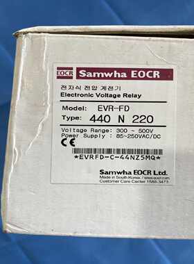 议价韩国三和继电器电机保护器EVR-FD 440 N 220模块控制单元