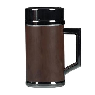 紫砂茶杯保温水杯紫砂内胆大容量带手柄男士款送老师礼品定制LOGO