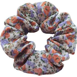 轻复古花园风  田园碎花法式大肠猪肠发圈全新中号发绳