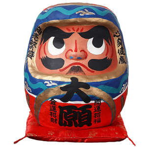 和风手绘金运大福大愿成就达摩