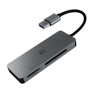 沣标usb3.0读卡器USB六合一扩展坞多功能type-c+USB3.0双接口SD CF TF内存卡互传手机电脑车载记录仪相机读取