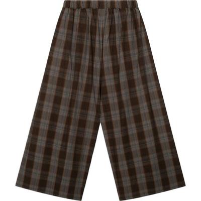 niko and ...裤子女[十五]2026年春季新款格纹棉质休闲裤639822