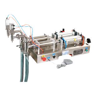 鑫空台式双头液体定量灌装机 全自动白酒罐装机 食用油饮料加液器