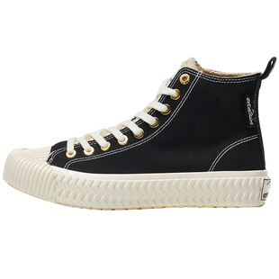 excelsior饼干鞋官方 冬季加绒女鞋厚底板鞋运动休闲高帮帆布鞋男